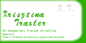 krisztina traxler business card